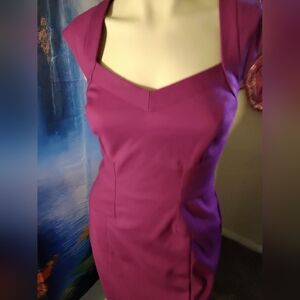 White House Black White Market Women’s size 8 purple knee length spring dress